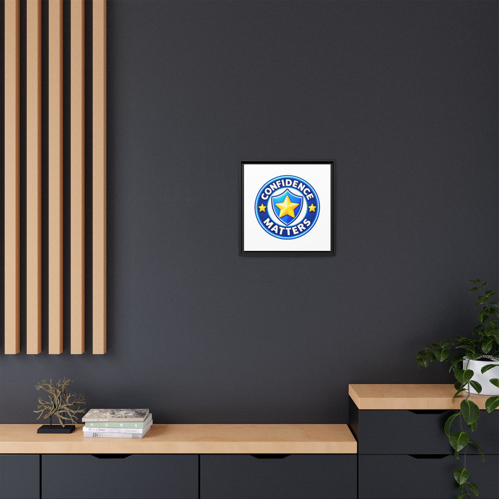 Confidence Matters Framed Canvas Wall Art