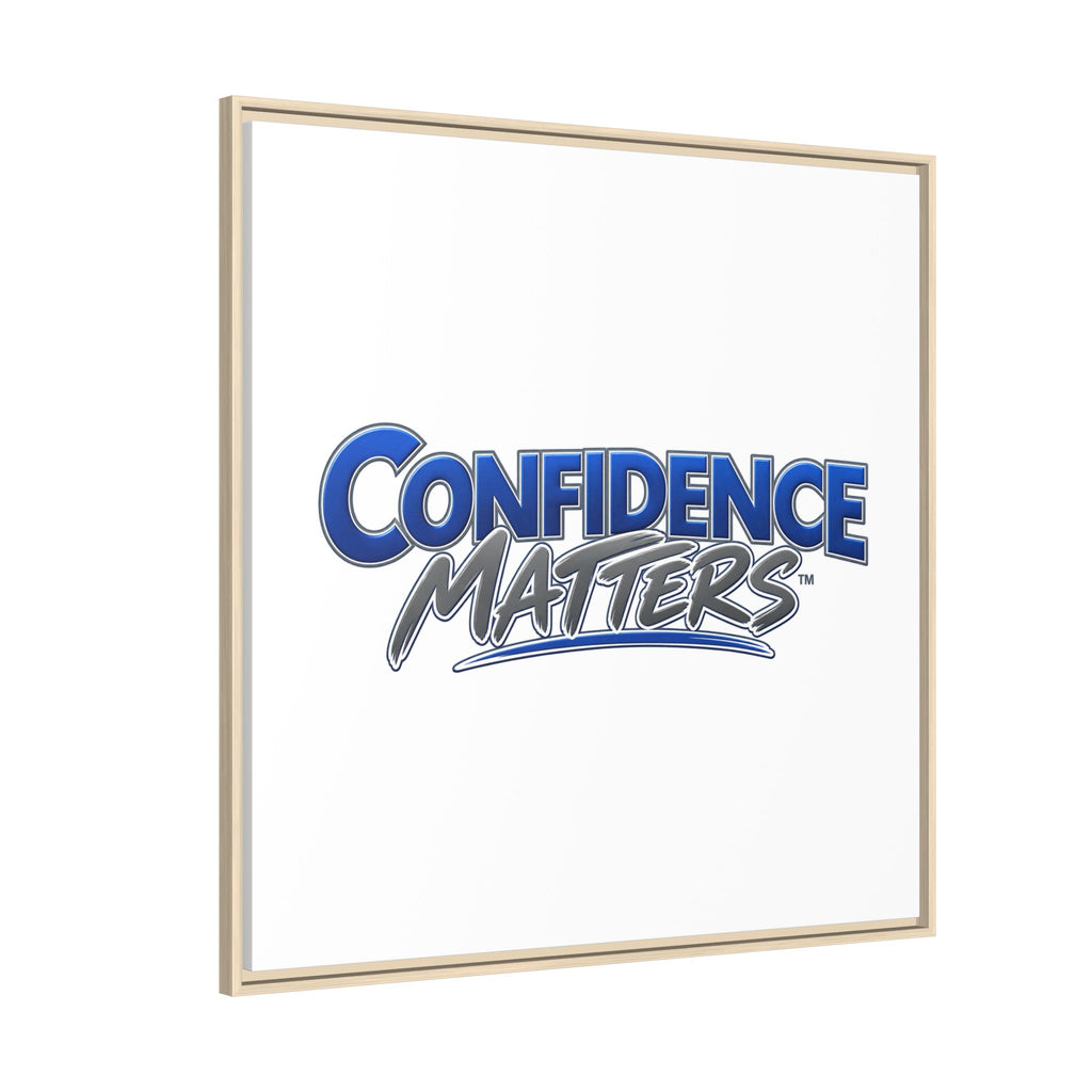 Confidence Matters Framed Canvas Print