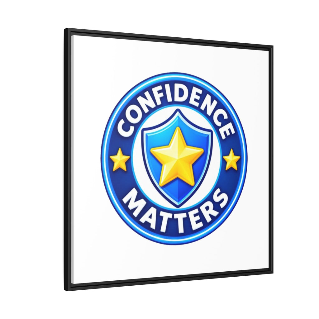Confidence Matters Framed Canvas Wall Art