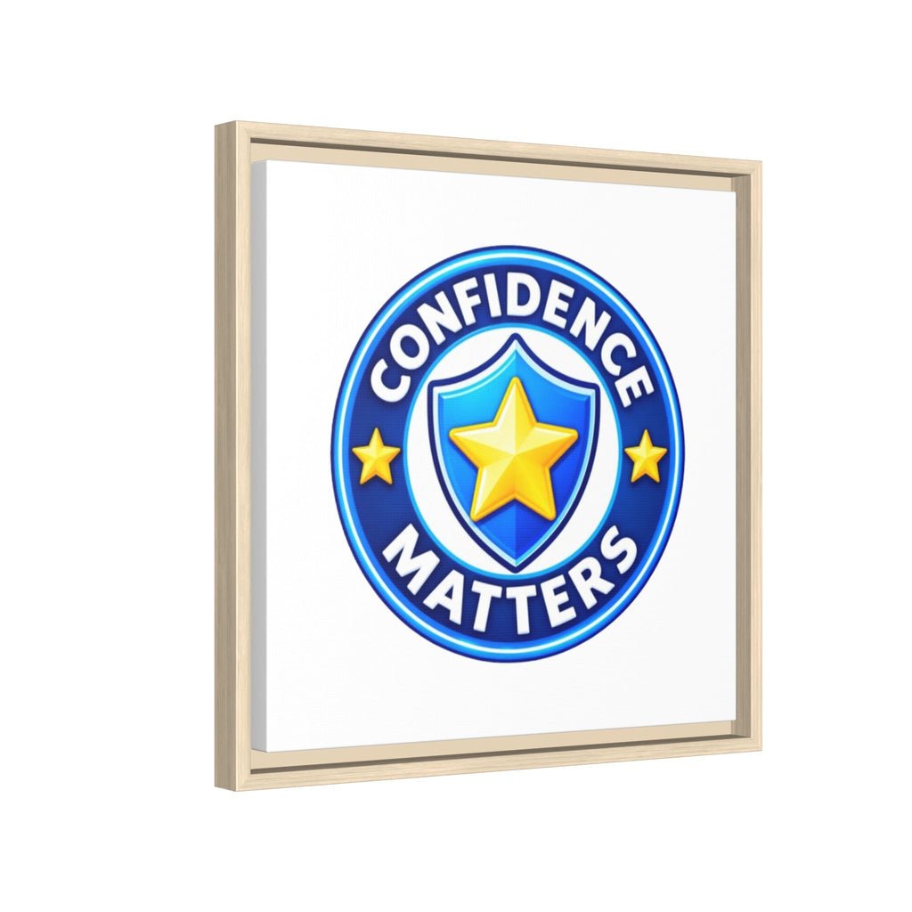 Confidence Matters Framed Canvas Wall Art