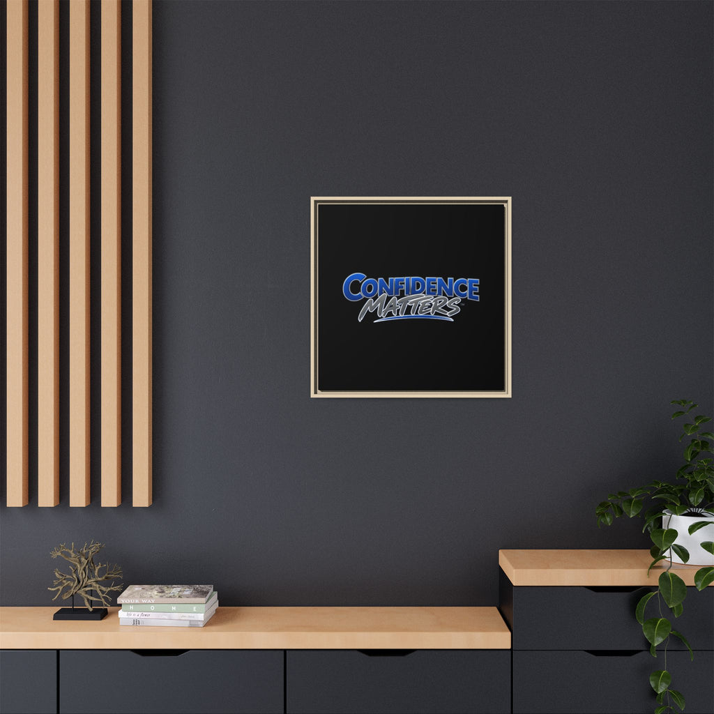 Confidence Matters Framed Canvas Wall Art – Motivational Home & Office Decor