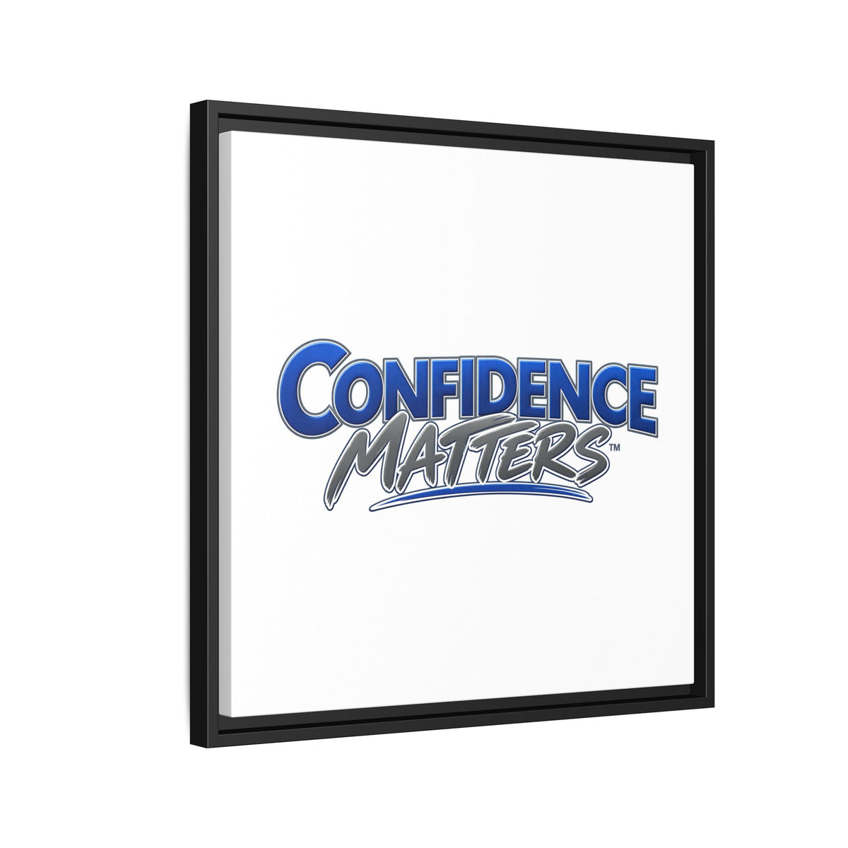 Confidence Matters Framed Canvas Print