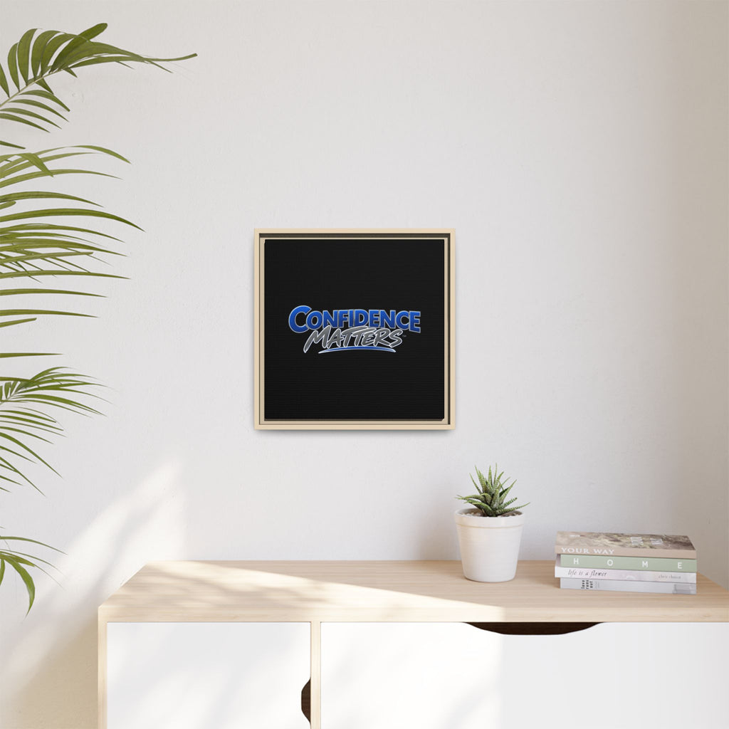 Confidence Matters Framed Canvas Wall Art – Motivational Home & Office Decor