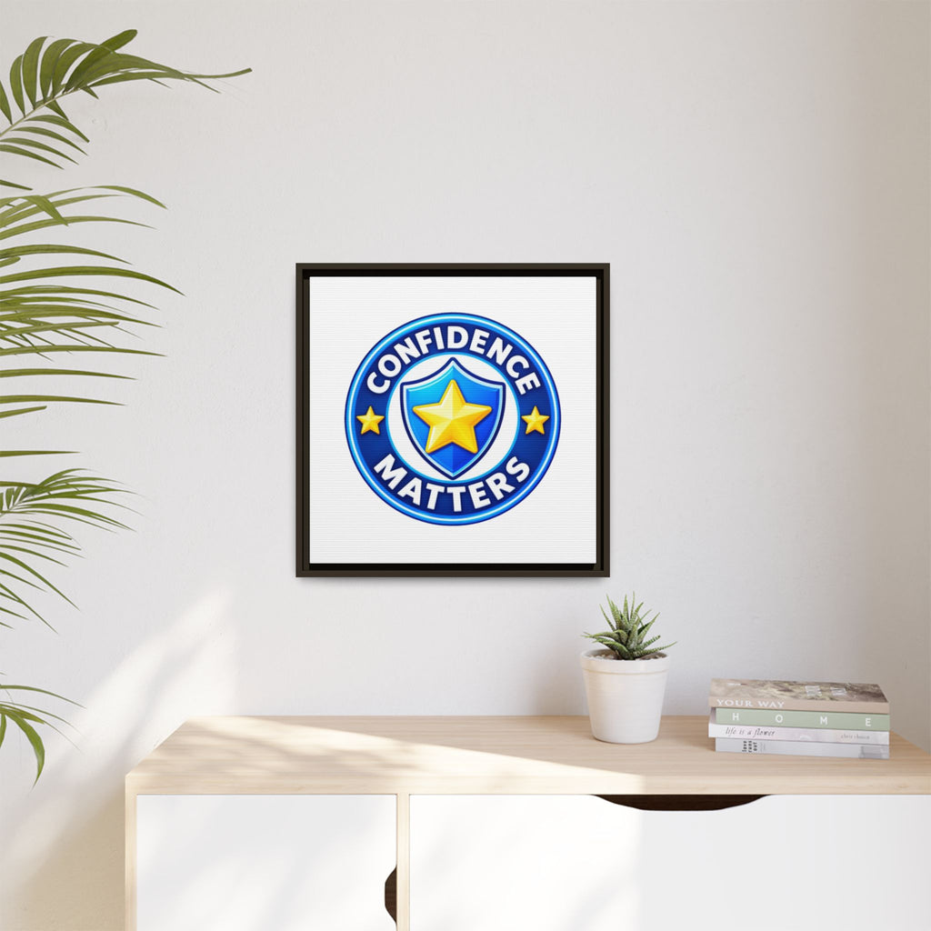 Confidence Matters Framed Canvas Wall Art