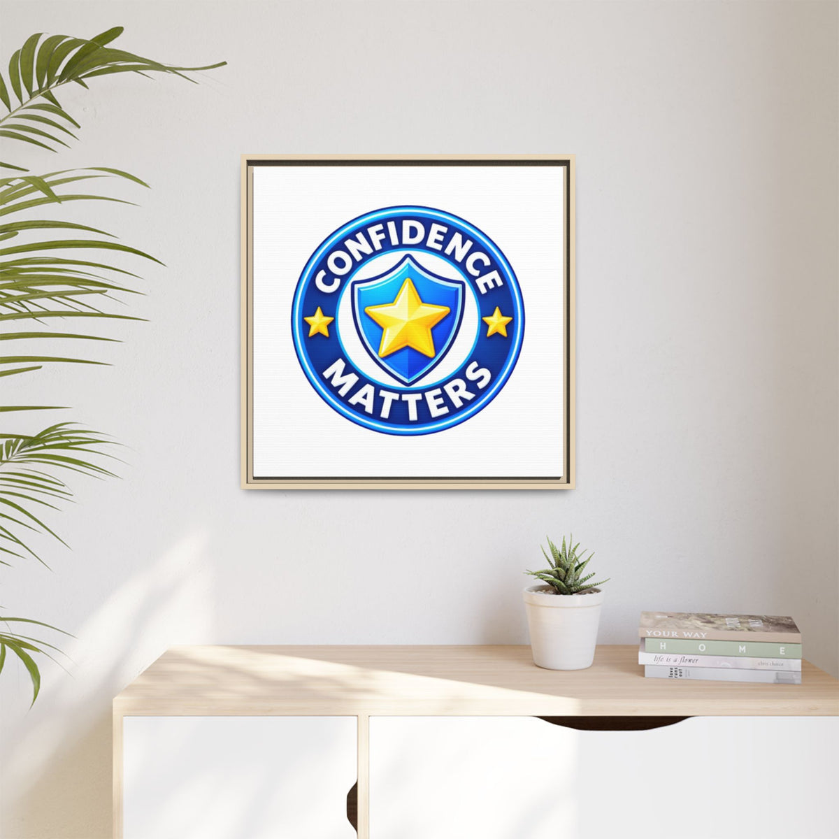 Confidence Matters Framed Canvas Wall Art