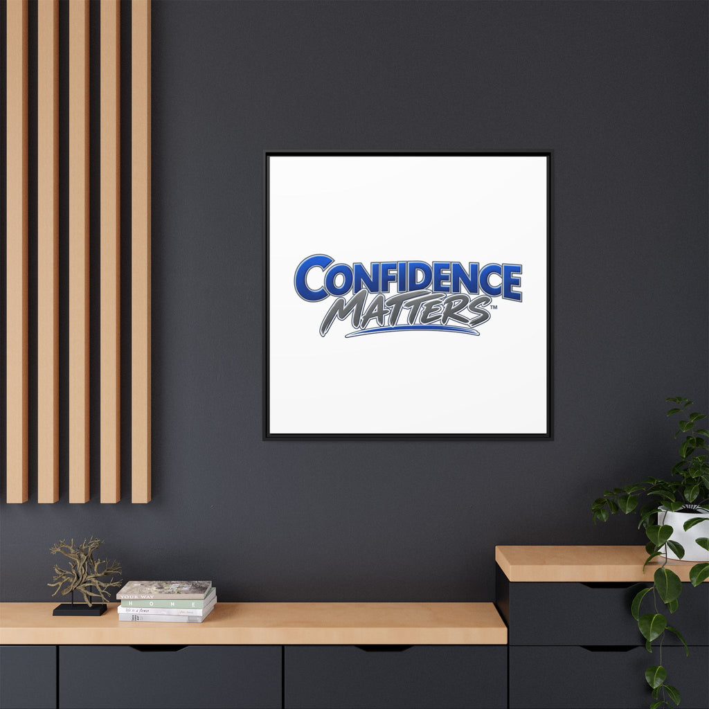 Confidence Matters Framed Canvas Print
