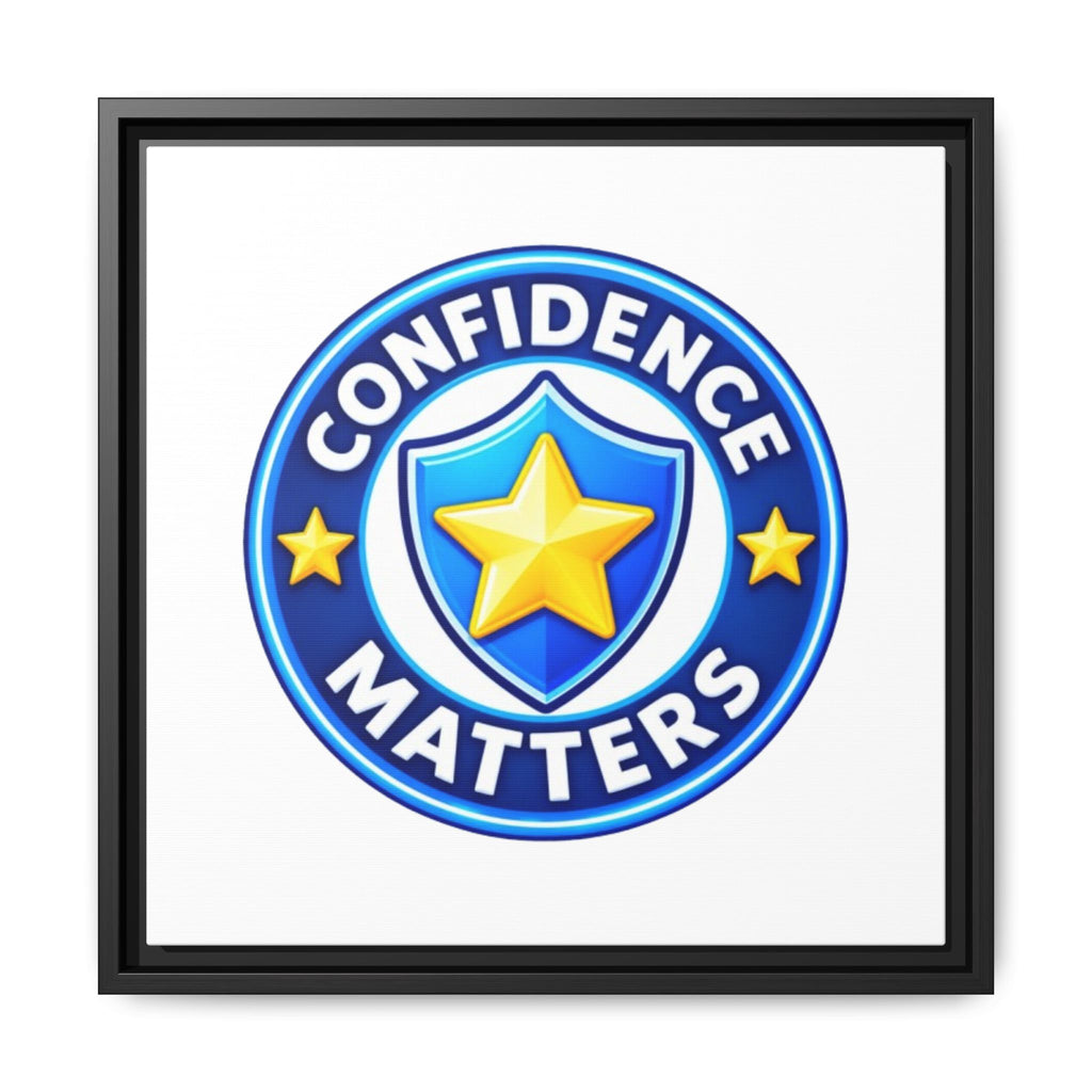 Confidence Matters Framed Canvas Wall Art