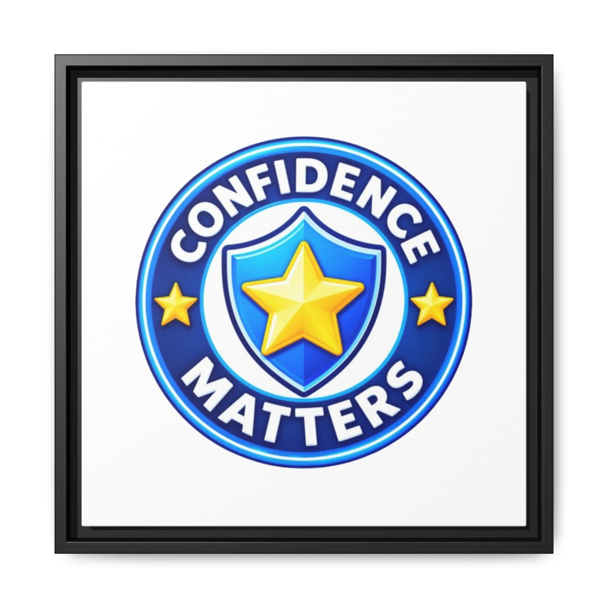 Confidence Matters Framed Canvas Wall Art