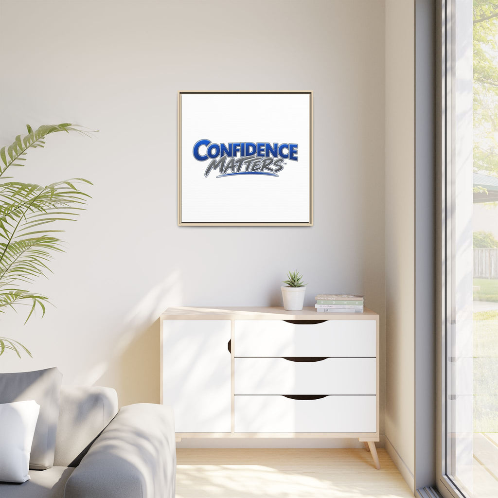 Confidence Matters Framed Canvas Print