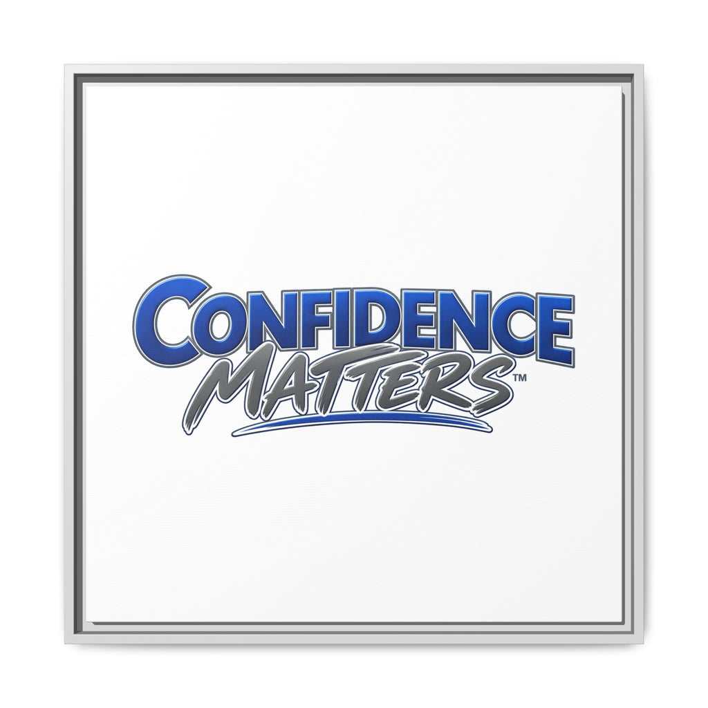 Confidence Matters Framed Canvas Print