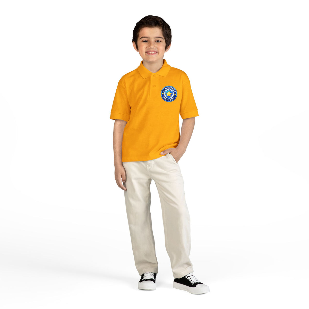 Youth Polo - "Student of the Month" Crest School Uniform Shirt
