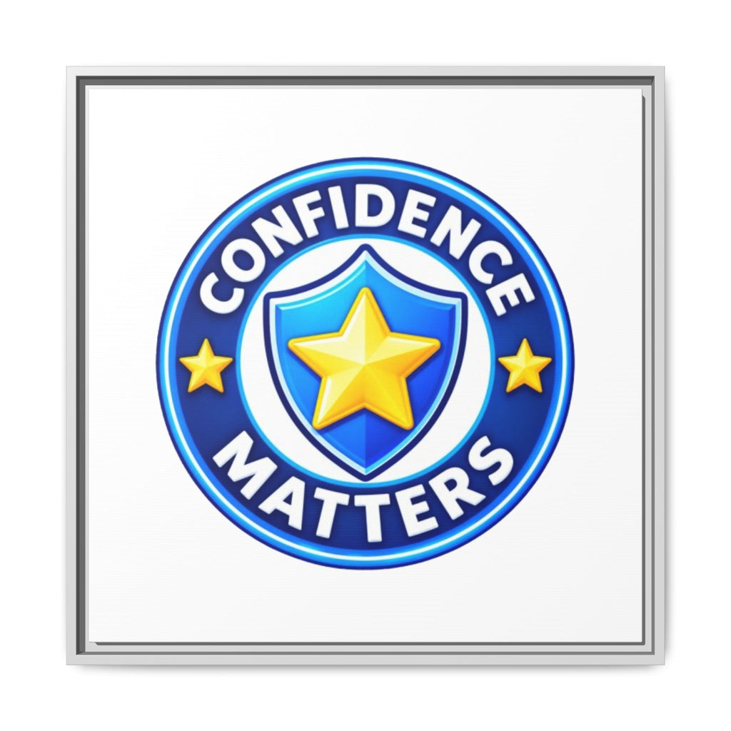 Confidence Matters Framed Canvas Wall Art