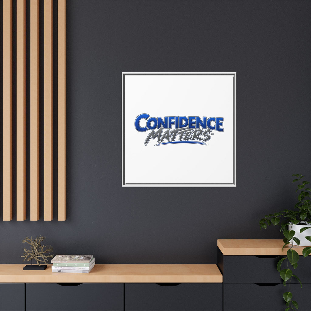 Confidence Matters Framed Canvas Print