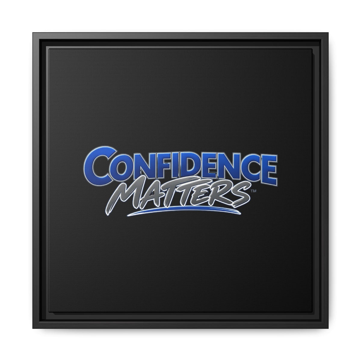Confidence Matters Framed Canvas Wall Art – Motivational Home & Office Decor