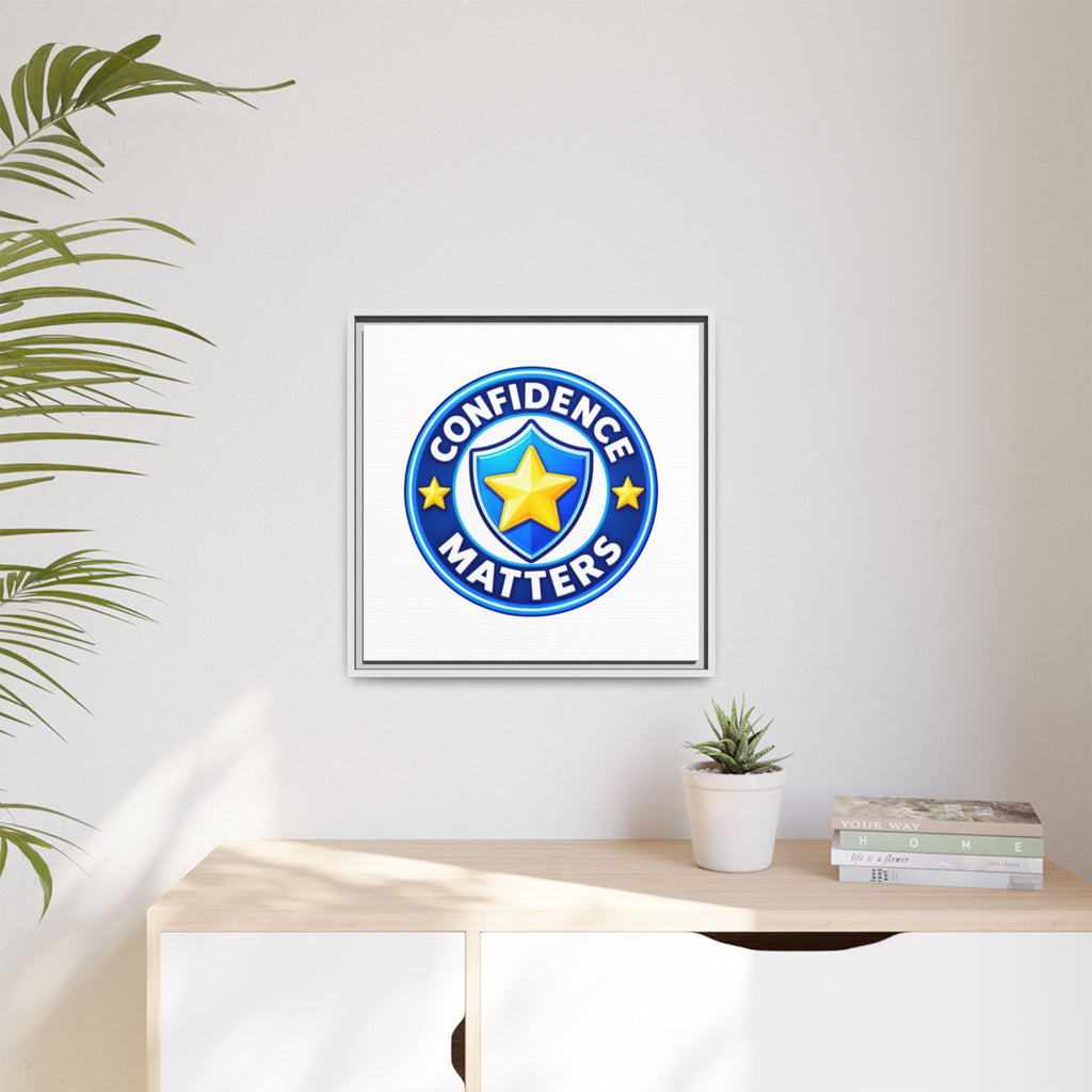 Confidence Matters Framed Canvas Wall Art
