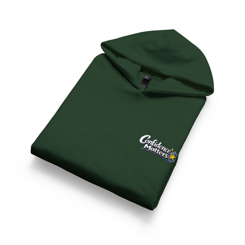 Youth Hoodie - Small Floral 'Believe' Chest Logo Hooded Sweatshirt