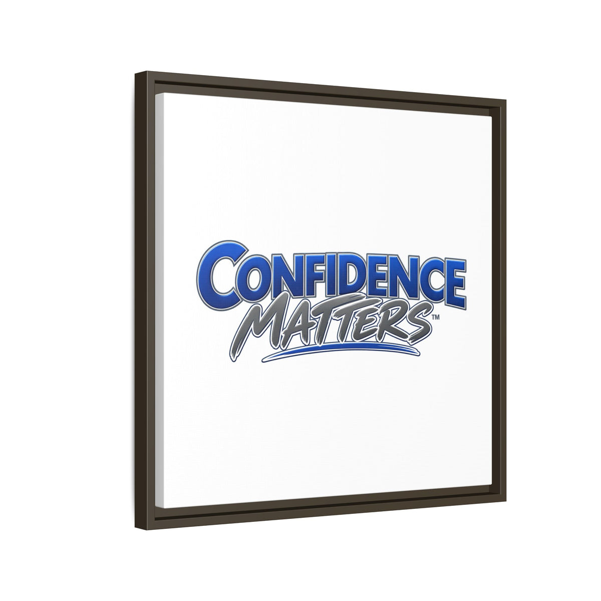 Confidence Matters Framed Canvas Print