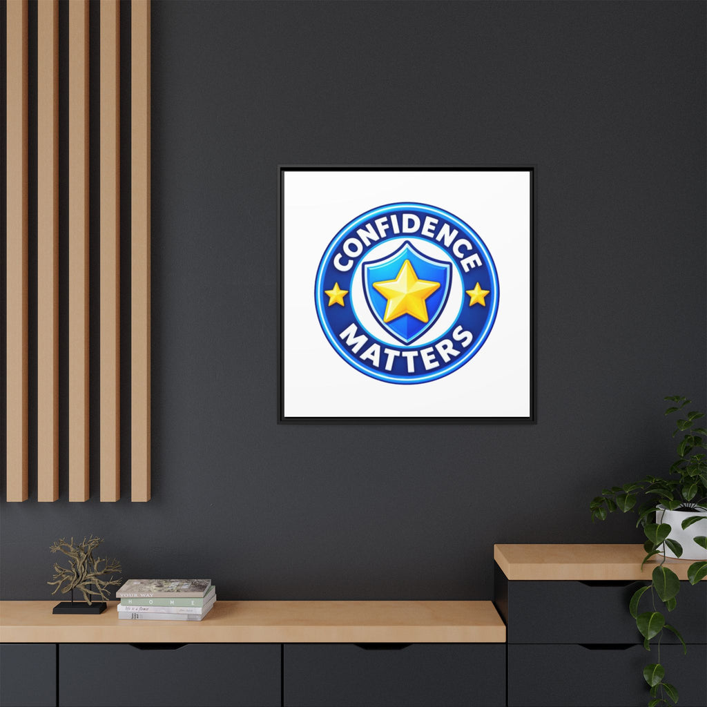 Confidence Matters Framed Canvas Wall Art