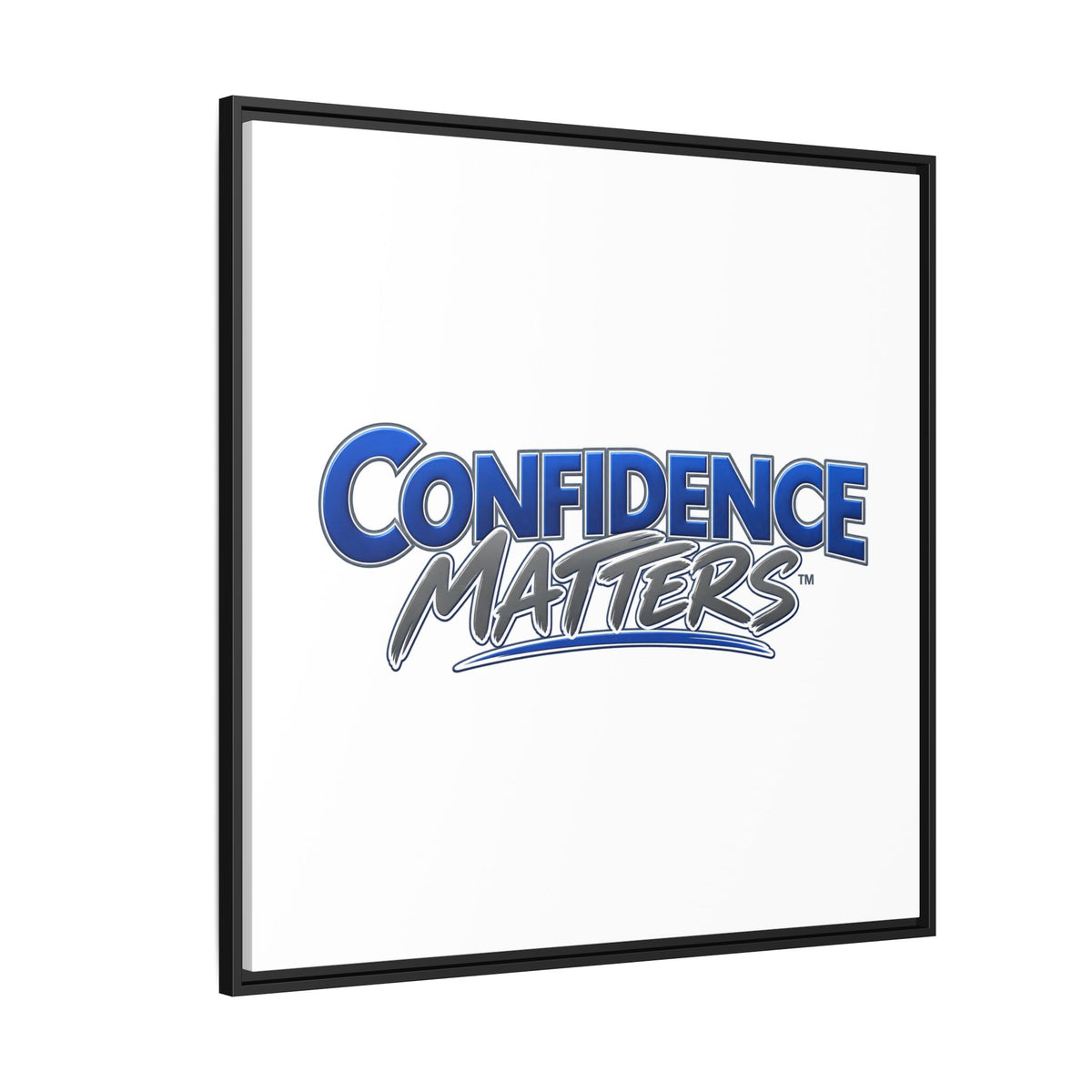 Confidence Matters Framed Canvas Print
