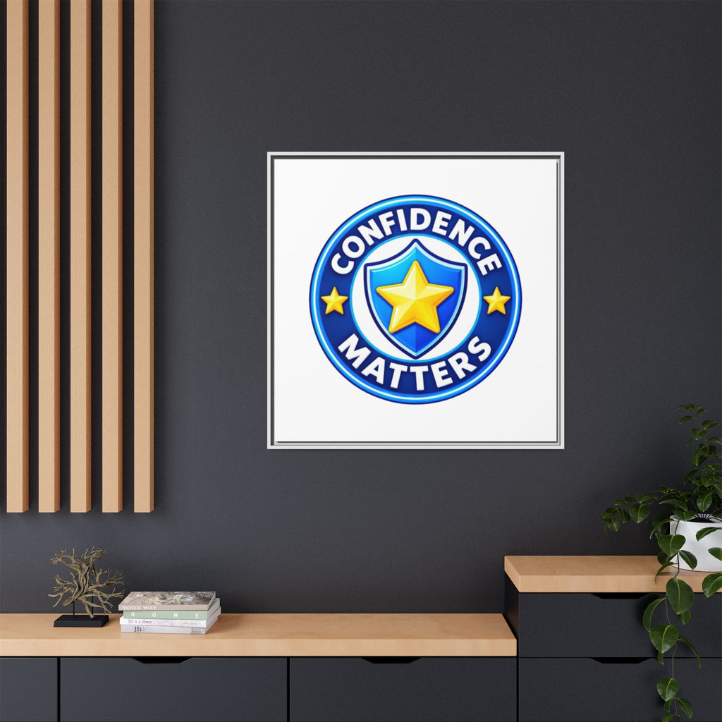 Confidence Matters Framed Canvas Wall Art