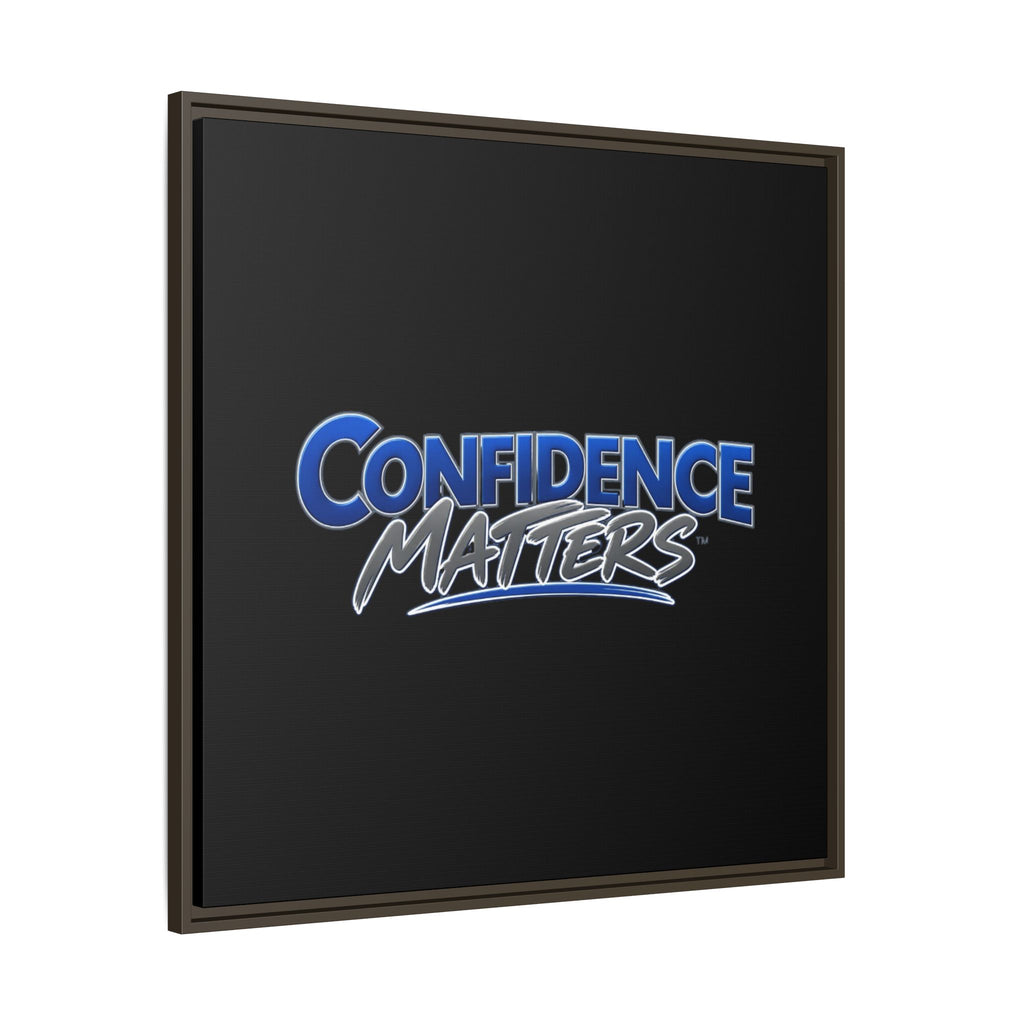 Confidence Matters Framed Canvas Wall Art – Motivational Home & Office Decor