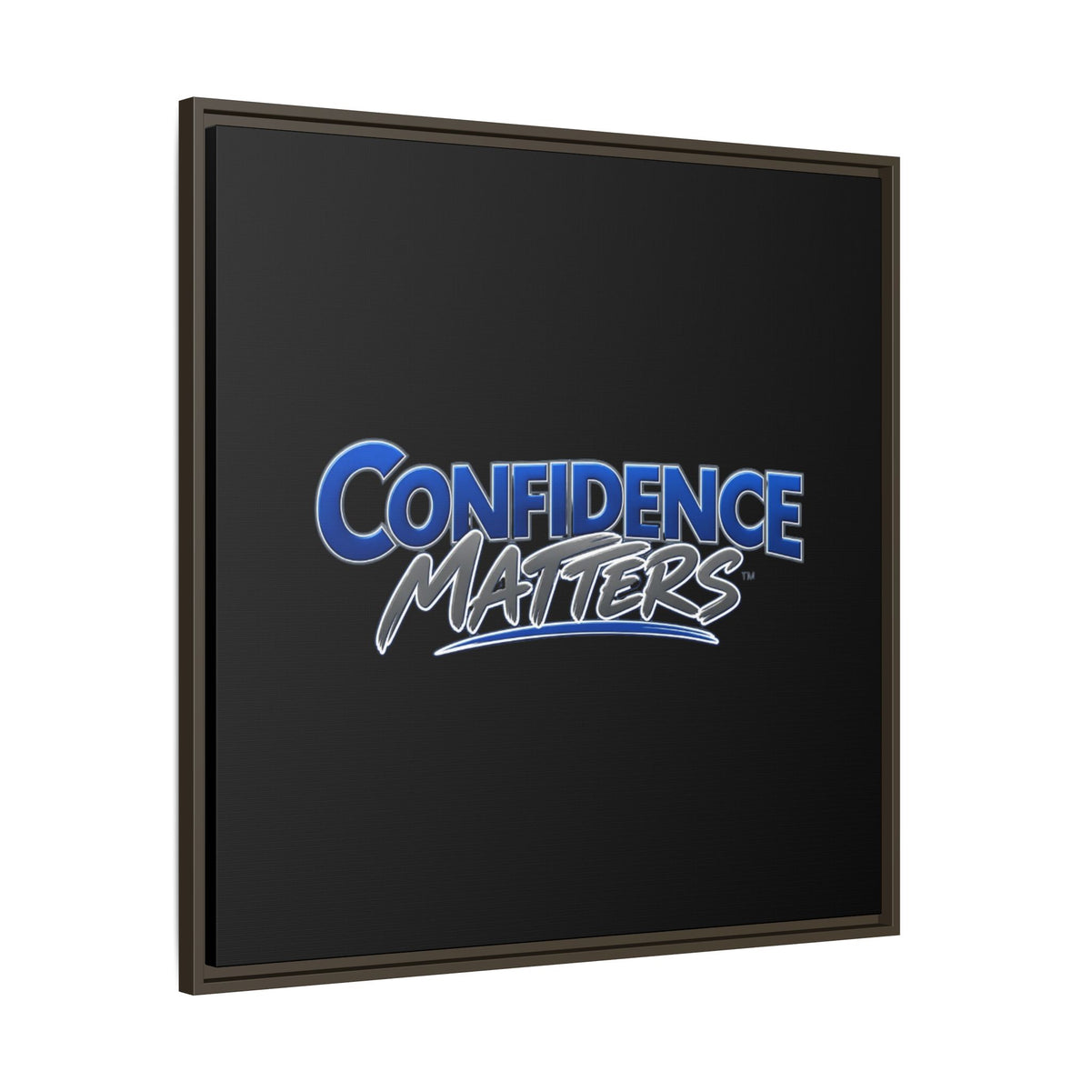 Confidence Matters Framed Canvas Wall Art – Motivational Home & Office Decor