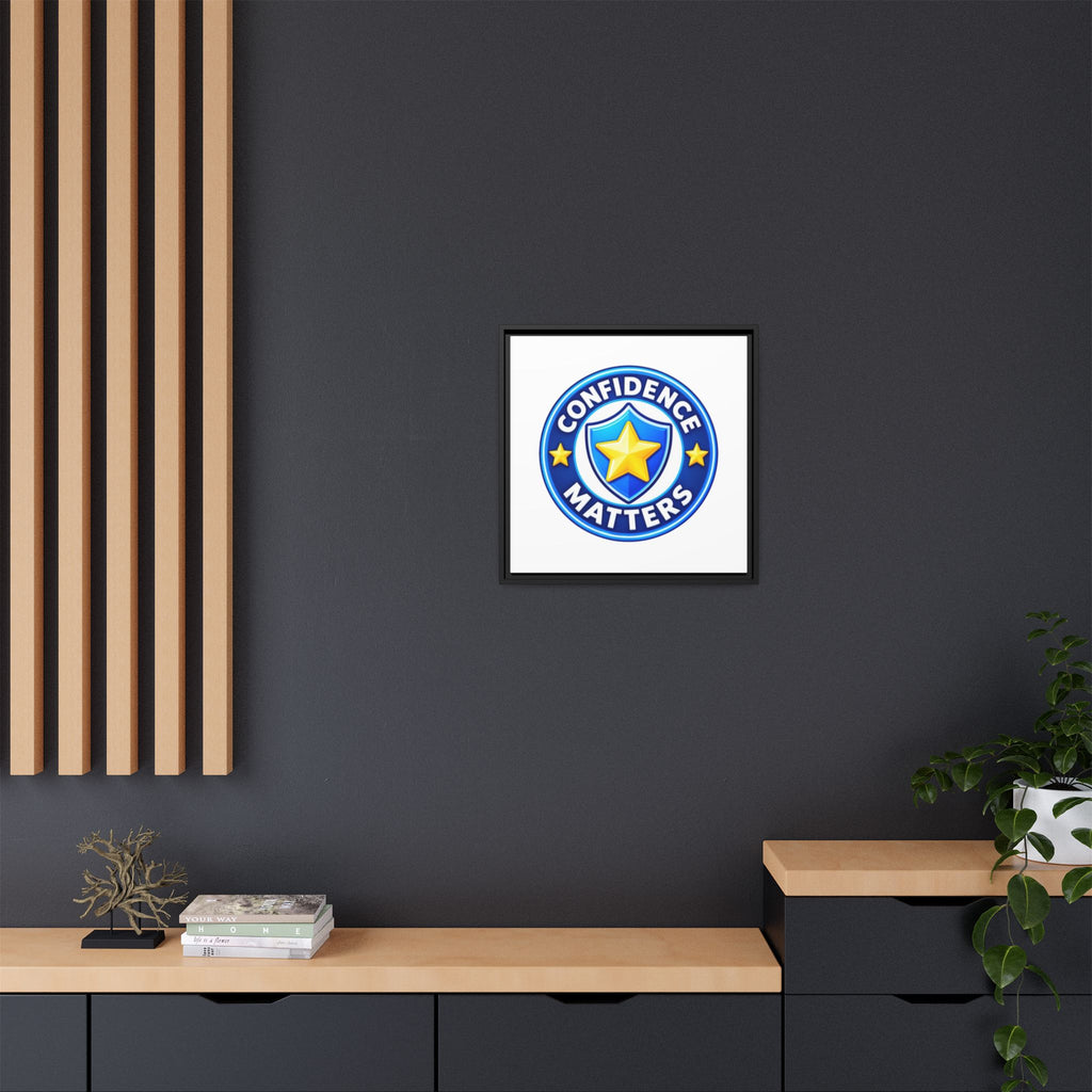 Confidence Matters Framed Canvas Wall Art