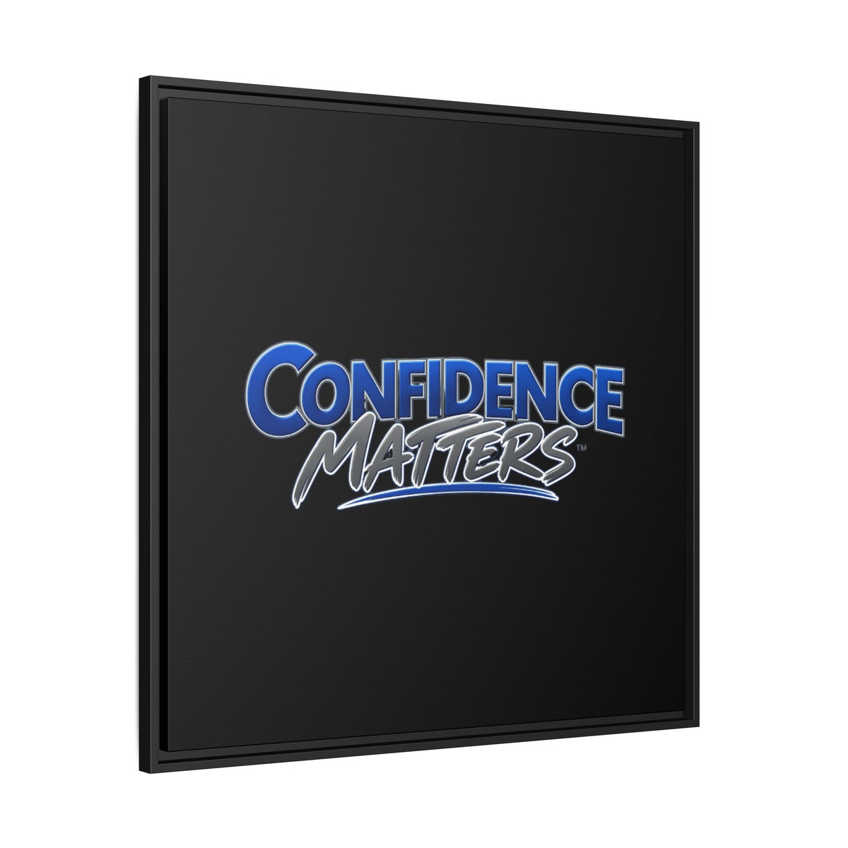Confidence Matters Framed Canvas Wall Art – Motivational Home & Office Decor