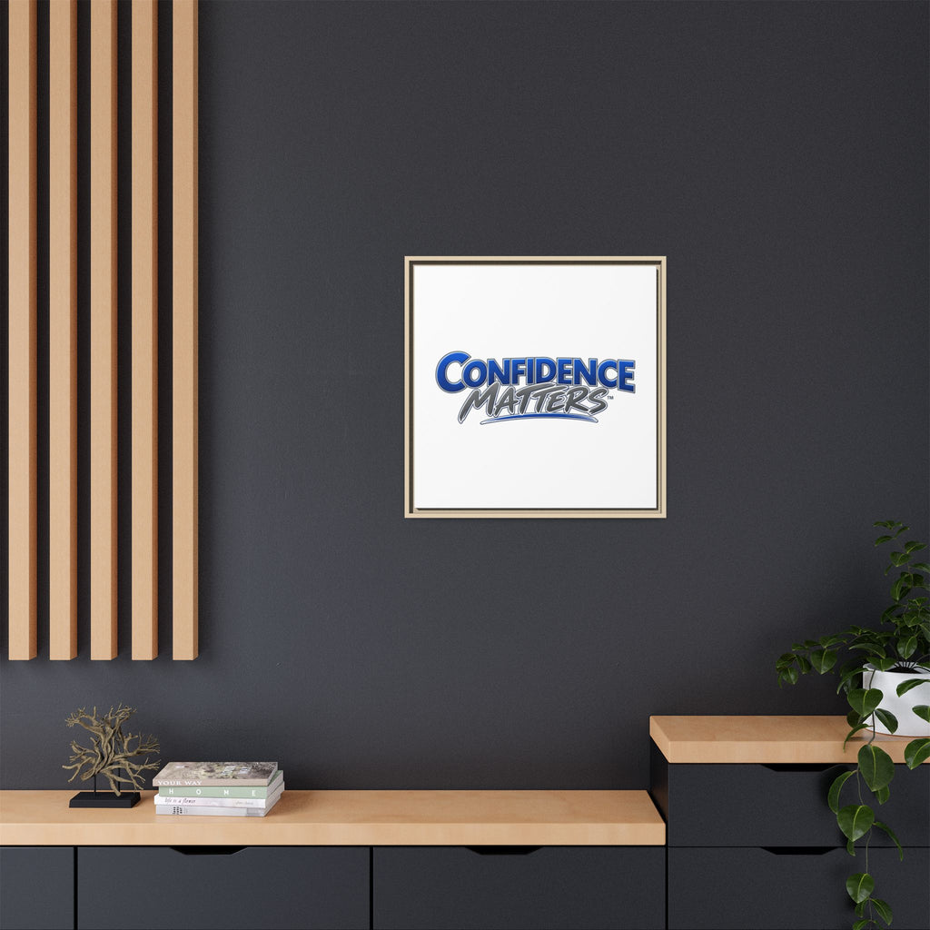 Confidence Matters Framed Canvas Print