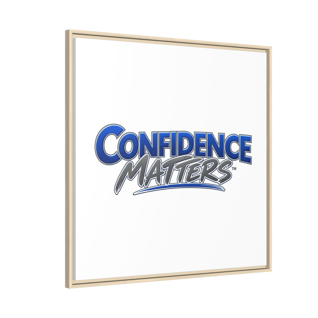 Confidence Matters Framed Canvas Print