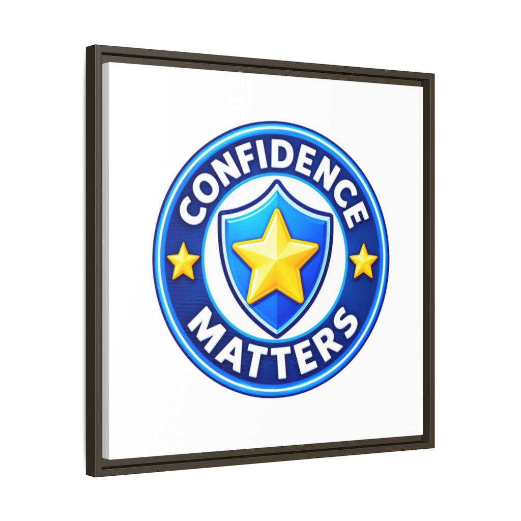 Confidence Matters Framed Canvas Wall Art
