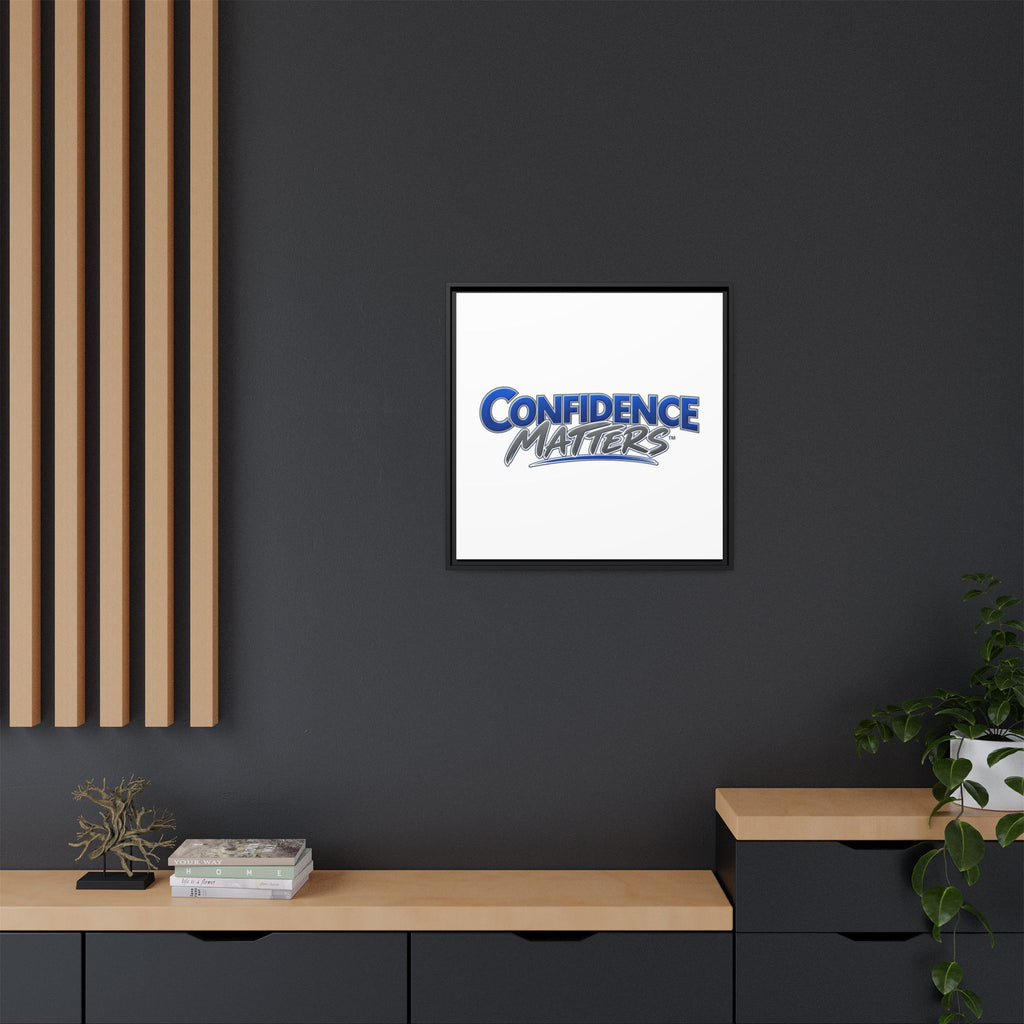 Confidence Matters Framed Canvas Print
