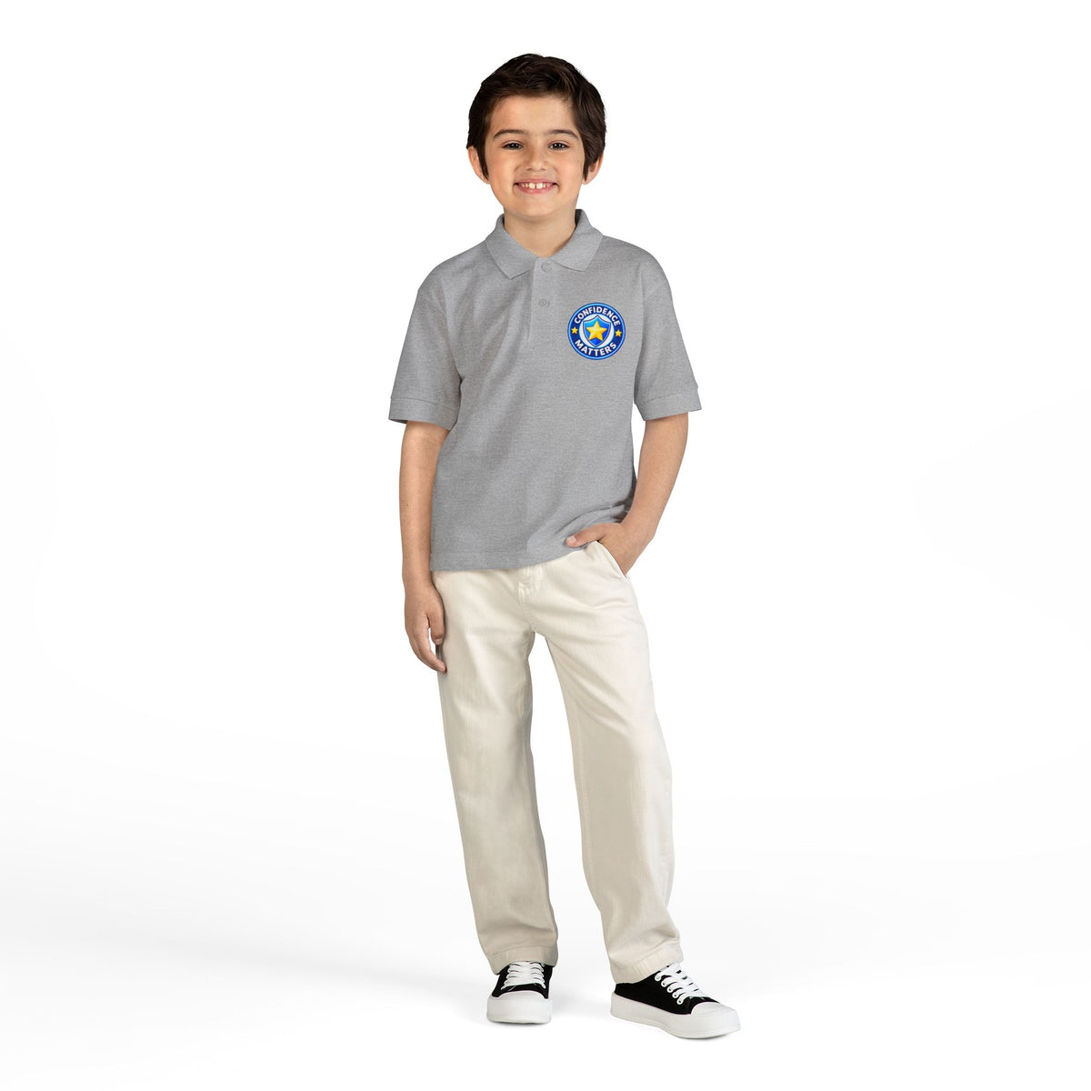 Youth Polo - "Student of the Month" Crest School Uniform Shirt
