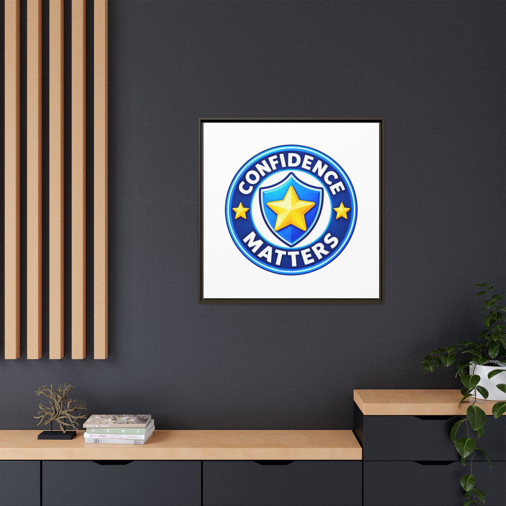 Confidence Matters Framed Canvas Wall Art