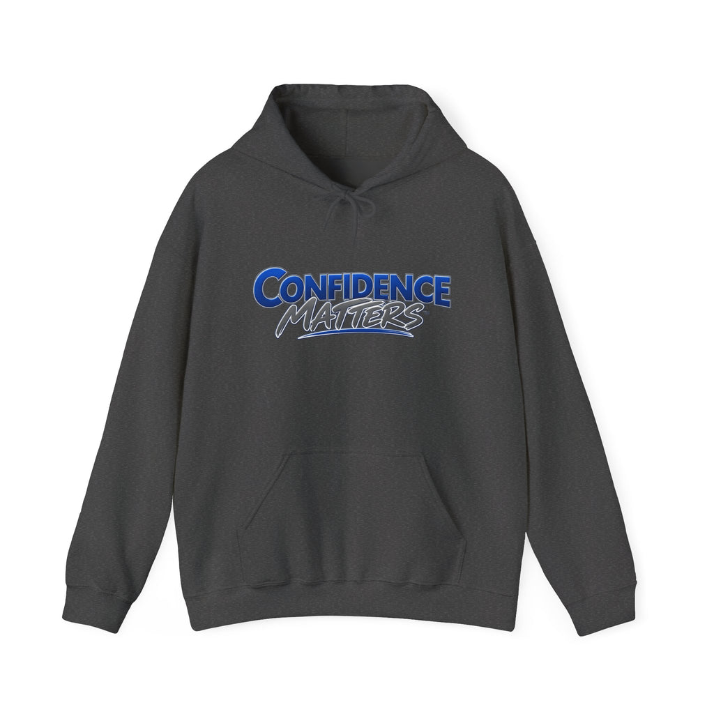 Confidence Matters Hoodie — Motivational Graphic Hooded Sweatshirt