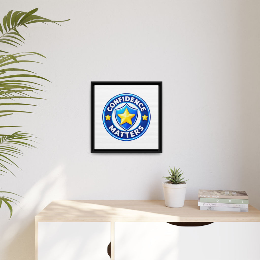 Confidence Matters Framed Canvas Wall Art