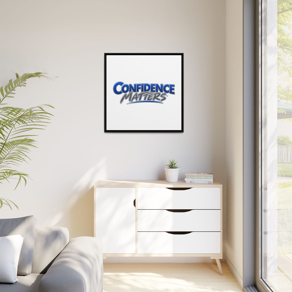 Confidence Matters Framed Canvas Print