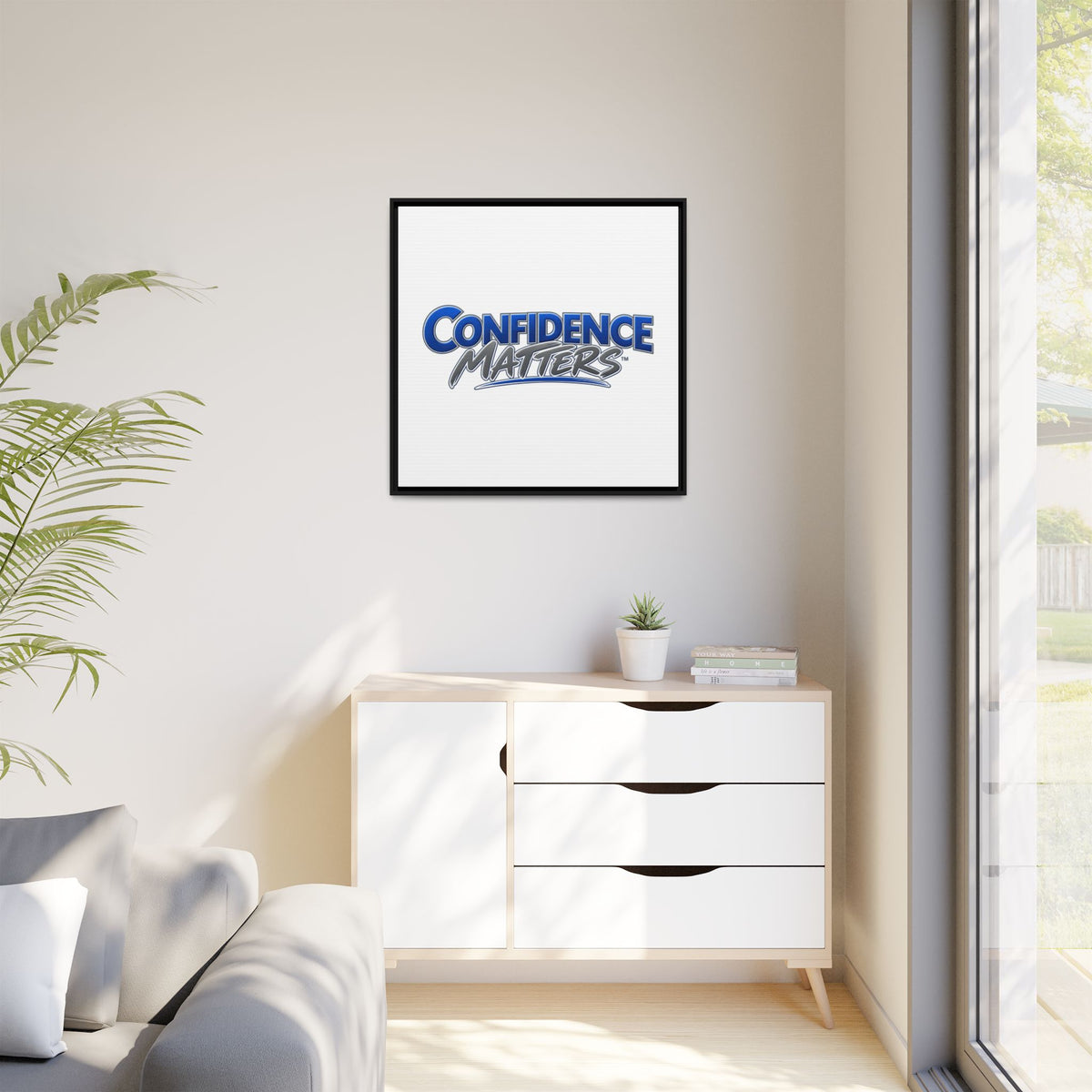 Confidence Matters Framed Canvas Print