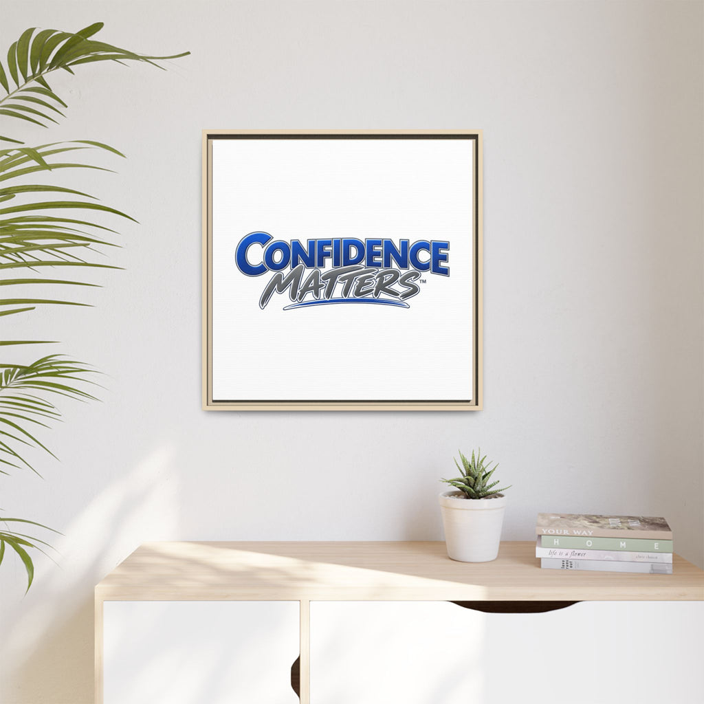 Confidence Matters Framed Canvas Print