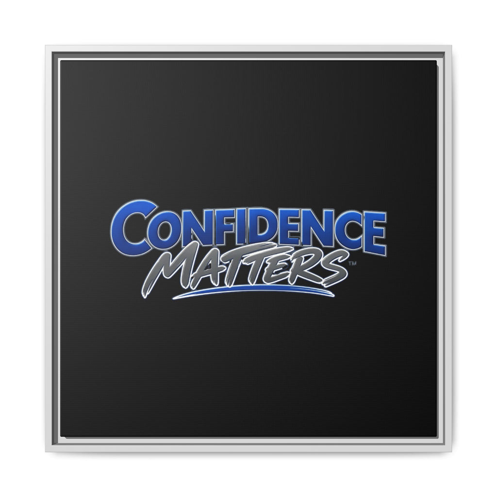 Confidence Matters Framed Canvas Wall Art – Motivational Home & Office Decor