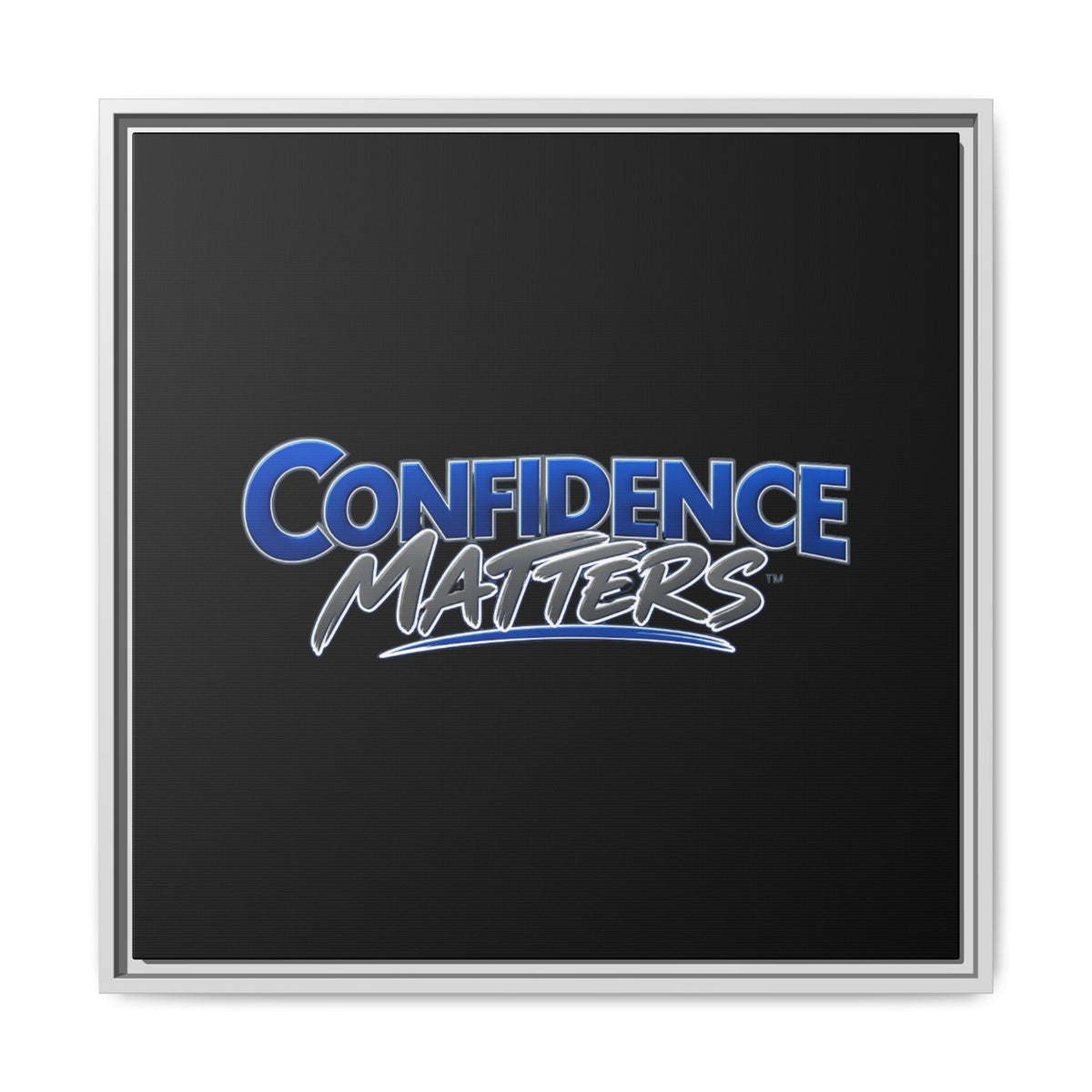 Confidence Matters Framed Canvas Wall Art – Motivational Home & Office Decor