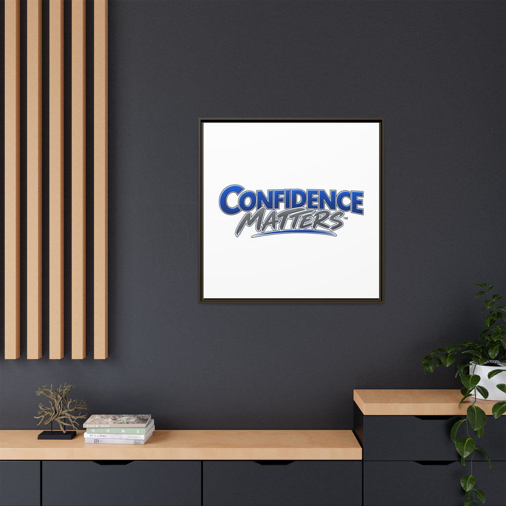 Confidence Matters Framed Canvas Print