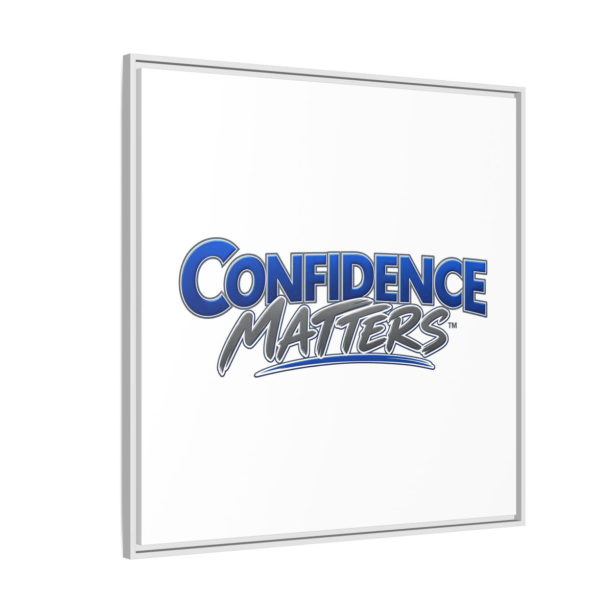Confidence Matters Framed Canvas Print