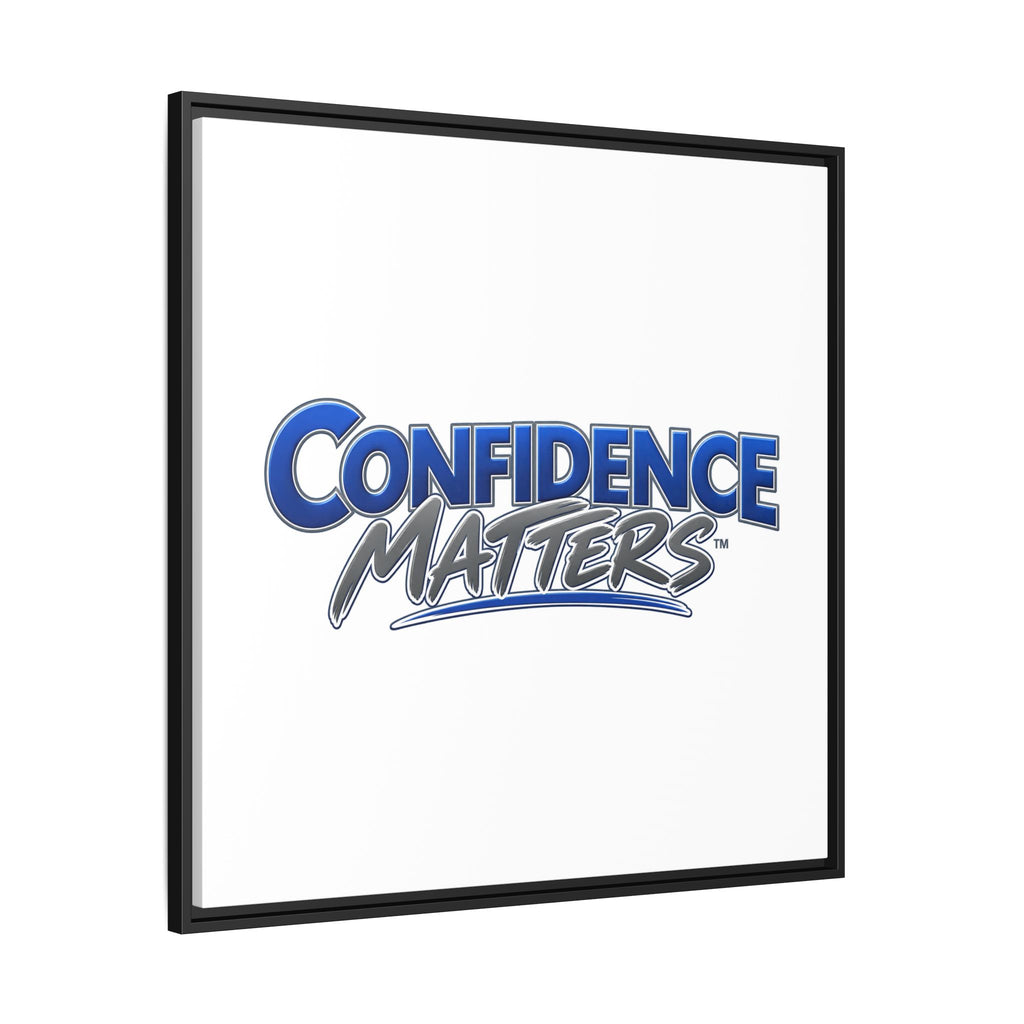 Confidence Matters Framed Canvas Print