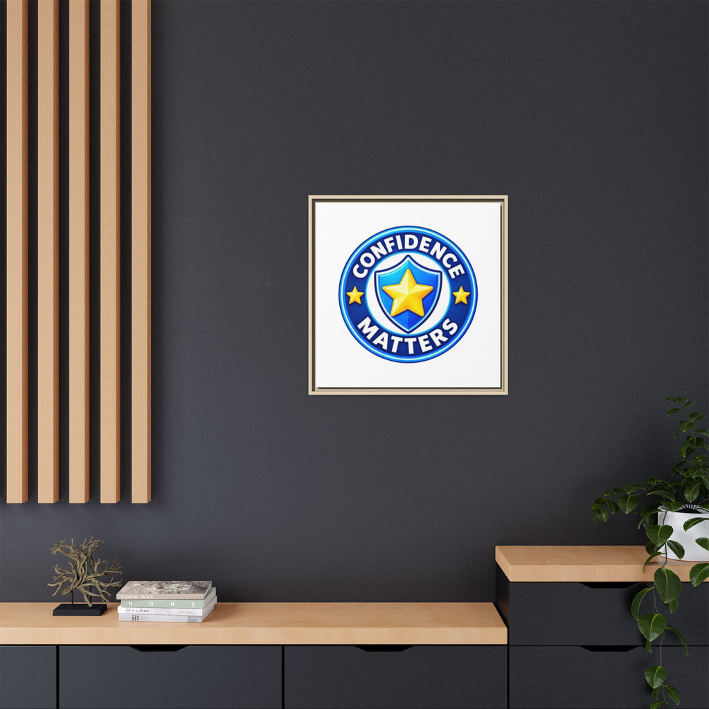 Confidence Matters Framed Canvas Wall Art