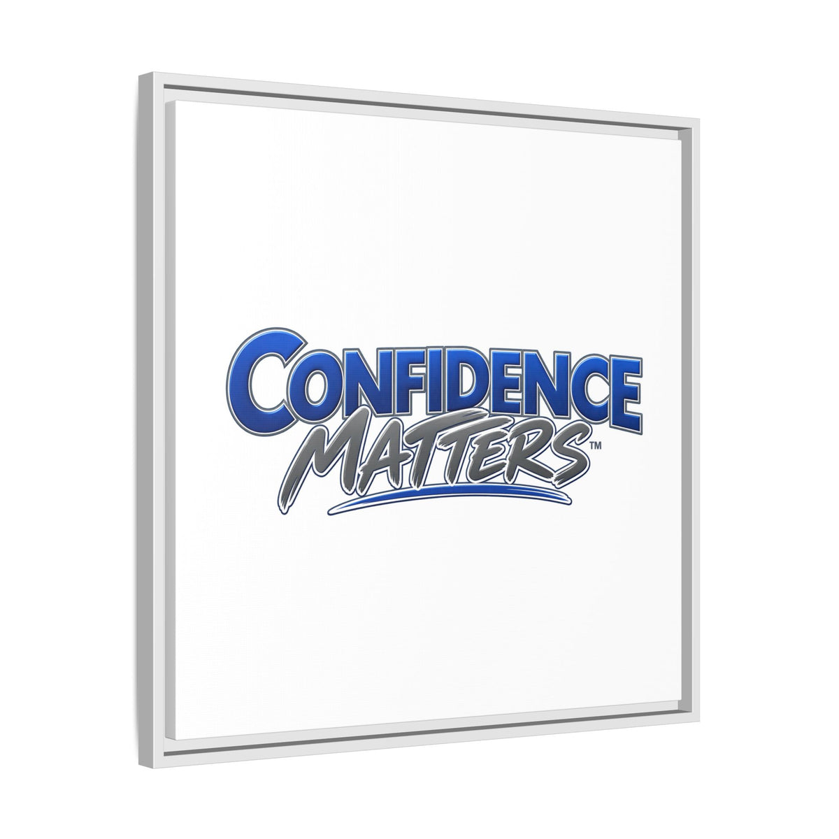 Confidence Matters Framed Canvas Print