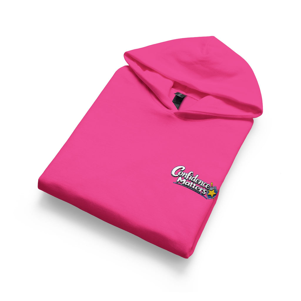 Youth Hoodie - Small Floral 'Believe' Chest Logo Hooded Sweatshirt