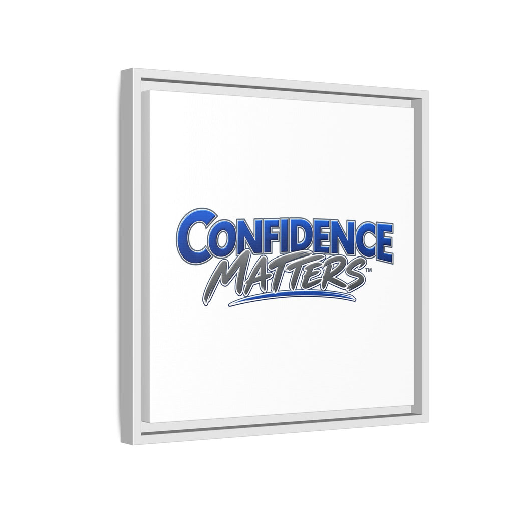 Confidence Matters Framed Canvas Print