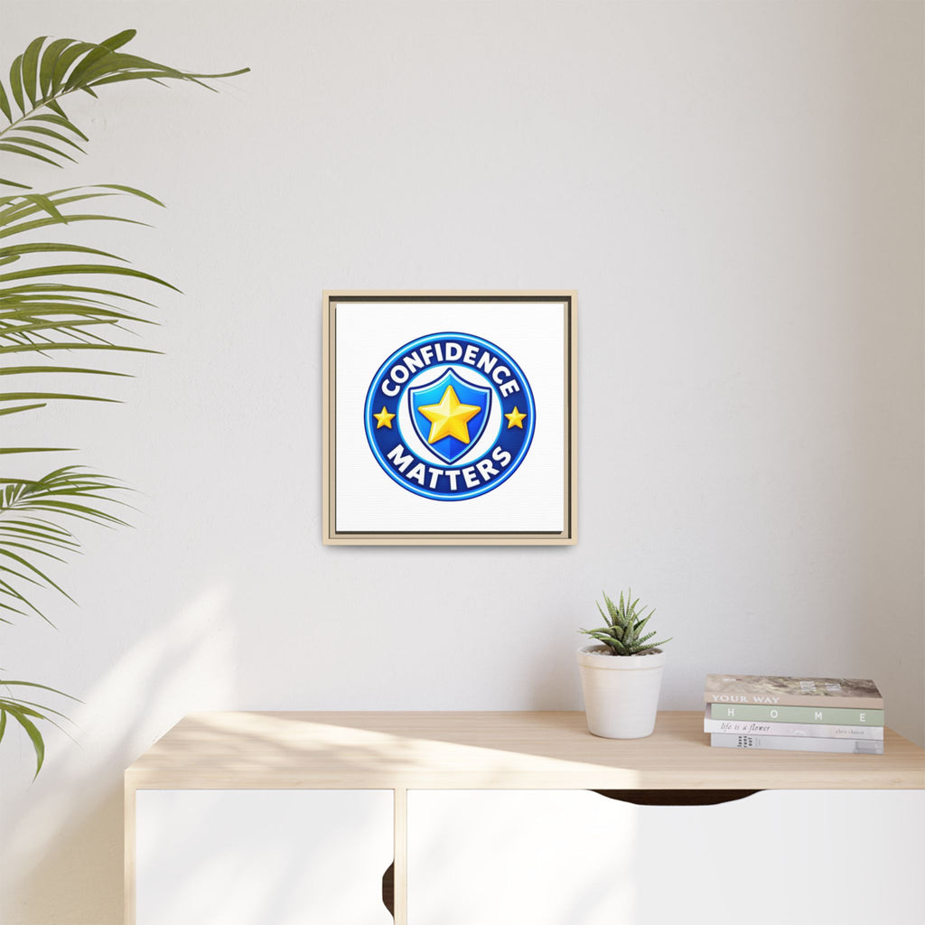 Confidence Matters Framed Canvas Wall Art