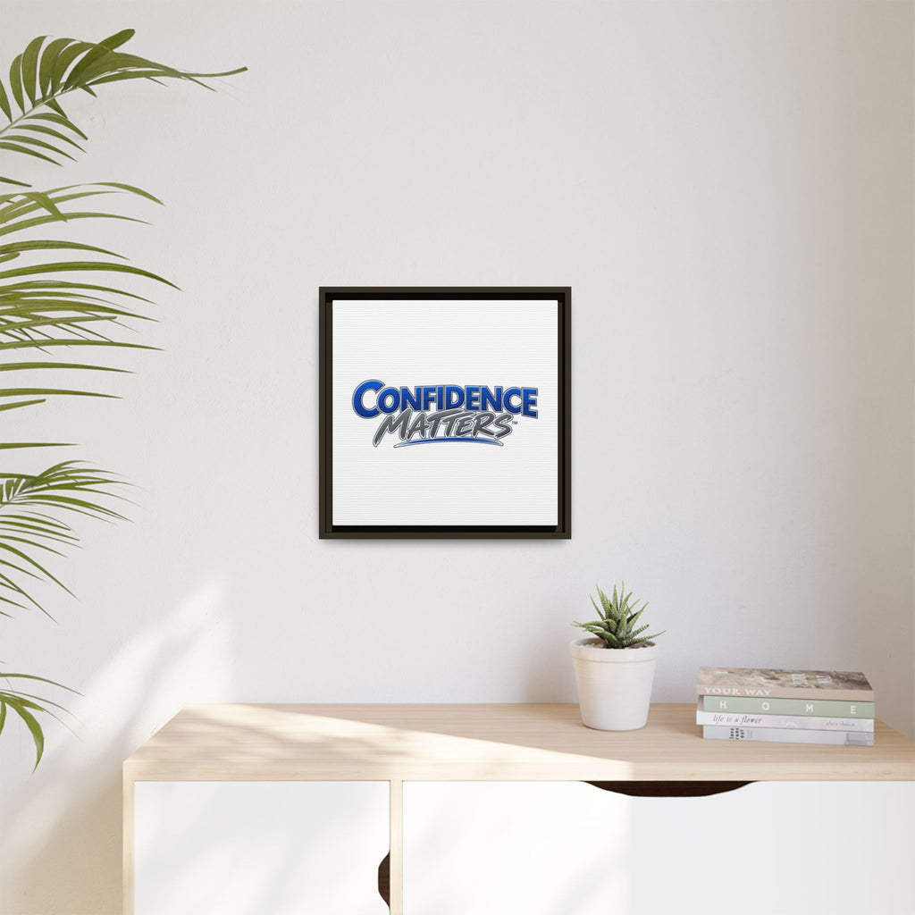 Confidence Matters Framed Canvas Print